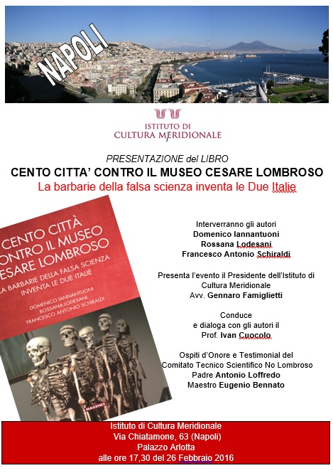 Cento città contro il museo Cesare Lombroso